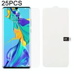 25 PCS Soft Hydrogel Film Full Cover Front Protector con cotone alcolico + Scratch Card per Huawei P30 Pro