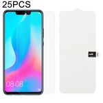 25 PCS Morbida pellicola in idrogel Protezione anteriore con copertura completa con cotone alcolico + Carta da grattare per Huawei Nova 3 / 3i