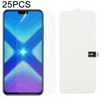 25 PCS Soft Hydrogel Film Full Cover Front Protector con cotone alcolico + Scratch Card per Huawei Honor 8X