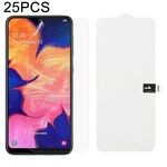 25 PCS Soft Hydrogel Film Full Cover Front Protector con cotone alcolico + Scratch Card per Galaxy A10