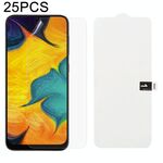 25 PCS Morbida pellicola in idrogel Protezione anteriore con copertura completa con cotone alcolico + Gratta e vinci per Galaxy A30