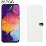 25 PCS Morbida pellicola in idrogel Protezione anteriore con copertura completa con cotone alcolico + Carta da grattare per Galaxy A50