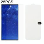 25 PCS Morbida pellicola in idrogel Protezione anteriore con copertura completa con cotone alcolico + Gratta e vinci per Galaxy Note 10+