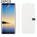 25 PCS Soft Hydrogel Film Full Cover Front Protector con cotone alcool + Scratch Card per Galaxy Note 9