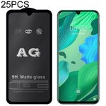 25 PCS AG Vetro temperato a copertura totale satinato opaco per Huawei Honor 8X Max