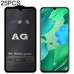 25 PCS AG Vetro temperato a copertura totale satinato opaco per Huawei Honor 10