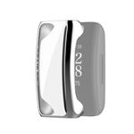 Per Fitbit Inspira 2 Custodia protettiva per PC PC completo (Argento)