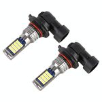 9005 2 PCS DC12-24V / 8.6W Fendinebbia a doppio colore per auto con 24 LED SMD-3030 e corrente costante, confezione della borsa (luce bianca + luce di calce)