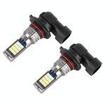 9005 2 PCS DC12-24V / 8.6W Fendinebbia a doppio colore per auto con 24 LED SMD-3030 e corrente costante, confezione della borsa (luce bianca + luce blu ghiaccio)