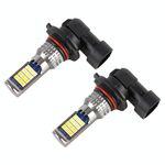 9005 2 PCS DC12-24V / 8.6W Fendinebbia a doppio colore per auto con 24 LED SMD-3030 e corrente costante, confezione della borsa (luce bianca + luce dorata)