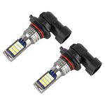 9006 2 PCS DC12-24V / 8.6W Fendinebbia a doppio colore per auto con 24 LED SMD-3030 e corrente costante, confezione della borsa (luce bianca + luce blu ghiaccio)