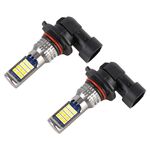 9006 2 PCS DC12-24V / 8.6W Fendinebbia a doppio colore per auto con 24 LED SMD-3030 e corrente costante, confezione della borsa (luce bianca + luce dorata)