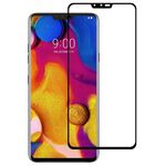 Per LG V40 THINQ 3D Bordo curvo in vetro temperato (nero)