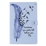 Per Samsung Galaxy Tab S6 T860 Custodia in pelle a vibrazione orizzontale con motivo dipinto con supporto e slot per schede e portafoglio e funzione di sospensione / sveglia