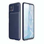 Custodia in TPU antiurto con struttura in fibra di carbonio per vivo Y52s / iQOO U3 (blu)