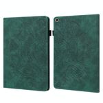 Per Samsung Galaxy Tab A 10.1 (2019) T510 Custodia rigida in TPU + PU con motivo a rilievo in rilievo orizzontale in pelle con supporto, slot per schede e portafoglio (verde)