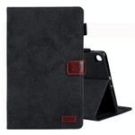 Per Galaxy Tab A 8.0 e S Pen (2019) Custodia in pelle a ribaltamento orizzontale stile business, con supporto e slot per schede, cornice per foto e funzione di sospensione / sveglia (nero)