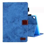 Per Galaxy Tab A 8.0 e S Pen (2019) Custodia in pelle ribaltabile orizzontale stile business, con supporto e slot per scheda e cornice per foto e funzione di sospensione / sveglia (blu)