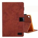 Per Galaxy Tab A 8.0 (2019) / T290 Custodia in pelle ribaltabile orizzontale stile business, con supporto e slot per scheda, cornice per foto e funzione di sospensione / sveglia (marrone)