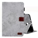 Per Galaxy Tab A 10.1 (2016) / T580 Custodia in pelle a ribaltamento orizzontale stile business, con supporto e slot per scheda, cornice per foto e funzione di sospensione / sveglia (grigio)