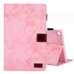 Per Galaxy Tab A 10.1 (2019) Custodia in pelle a ribaltamento orizzontale stile business, con supporto, slot per schede, cornice per foto e funzione di sospensione / sveglia (rosa)