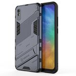 Per Xiaomi Redmi 9A Punk Armor 2 in 1 PC + Custodia antiurto in TPU con supporto invisibile (grigio)