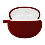 Per Huawei FreeBuds 4i Silicone wireless Bluetooth Auricolare Cassa protettiva Cassa di stoccaggio (rosso vino)