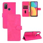 Per Alcatel 1s (2021) Pelle di colore solido Feel Feel Birghetto Magnetico Flip Horizontal Flip Flip Texture in pelle PU con supporto e carta Slot & Portafoglio (Rose Red)
