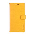 Per Asus Rog Phone 5 IDEWEI Crazy Horse Texture Custodia in cuoio orizzontale in pelle con supporto e carte e portafoglio (giallo)