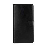 Per OnePLUS 9 Idewei Crazy Horse Texture Custodia in cuoio orizzontale in pelle con supporto e carte slot e portafoglio (nero)