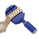 Kit di strumenti per la riparazione del cinturino del braccialetto di regolazione della cinghia di rimozione del collegamento dell'orologio (blu)