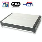 Custodia esterna SATA e IDE per HDD da 3,5 pollici ad alta velocità, supporto USB 2.0 (argento)