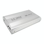 Custodia esterna SATA HDD da 3,5 pollici, supporto USB 2.0 (argento)