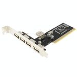 Scheda PCI USB 2.0 4 + 1 porte (nera)