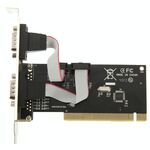 Scheda controller host da PCI a seriale a 2 porte (nera)