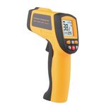 Termometro a infrarossi, intervallo di temperatura: -50 - 700 gradi Celsius (giallo)