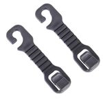 20 pezzi astuccio in plastica intelligente per schienale del poggiatesta del seggiolino auto (nero)