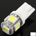 Lampadina T10 5 LED Super White per auto per veicoli (coppia) (bianca)