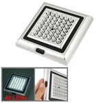 Lampada con interruttore a 3 sezioni da interni a 42 LED per auto ad alta potenza, CC 12V, luce bianca)