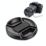 Copriobiettivo fotocamera con presa centrale da 58 mm (nero)