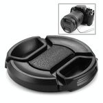 Copriobiettivo fotocamera con presa centrale da 52 mm (nero)