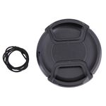 Copriobiettivo fotocamera con presa centrale da 67 mm (nero)