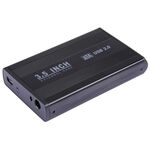 Custodia esterna SATA HDD da 3,5 pollici, supporto USB 2.0 (nero)