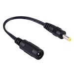 Cavo connettore di alimentazione CC da 5,5 x 2,1 mm femmina a 4,0 x 1,7 mm maschio CC per adattatore per laptop, lunghezza: 15 cm (nero)