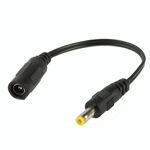 Cavo connettore di alimentazione CC da 5,5 x 2,1 mm femmina a 4,7 x 1,7 mm maschio CC per adattatore per laptop, lunghezza: 15 cm (nero)