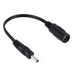 Cavo connettore di alimentazione CC da 5,5 x 2,1 mm femmina a 3,5 x 1,35 mm maschio per adattatore per laptop, lunghezza: 15 cm (nero)