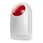 Sirena esterna con torcia rossa (PA-100), può essere utilizzata 1.2a 12V come batteria di backup (non inclusa)