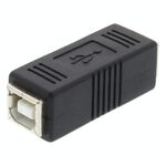 Adattatore di estensione per stampante USB 2.0 da BF a BF (nero)