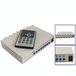 Divisore per processore a 4 canali per video di sicurezza quad a colori CCTV (bianco)