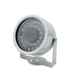 Mini telecamera impermeabile 1/3 CMOS a colori 380TVL 30 LED (argento)